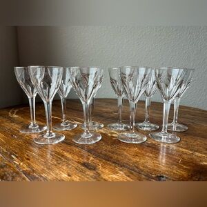 Saint Louis Cristal Style Bristol Pattern Cordial Crystal Glasses - 10